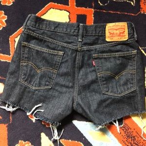 Levi’s cut off jean shorts
